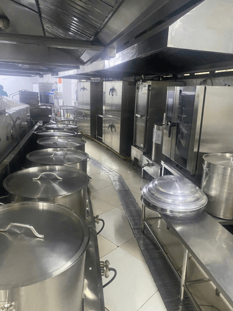 Gas công nghiệp được sử dụng để nấu nướng trong bếp ăn